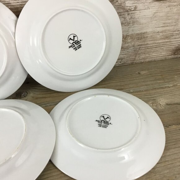 Sea Gull Christmas Heritage China Salad/Dessert Plates 7" Set Of 4 - Picture 10 of 13